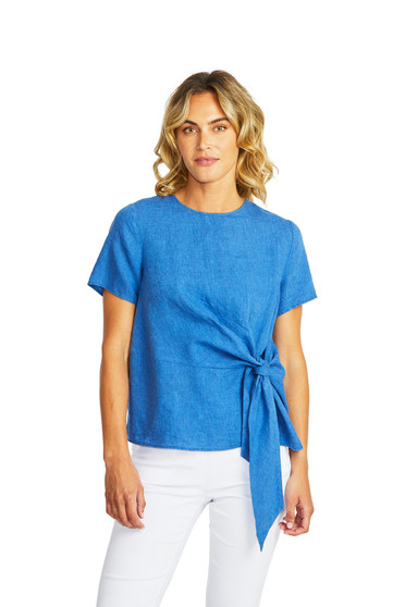 PingPong Jasmin Linen Knot Top |LamiSaru Boutique