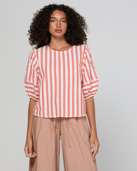Boom Shankar Ava Top Watermelon stripe