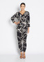 Philosophy_Issy_V-Neck_Top _Lotus_Print_lamisaru 