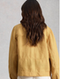 White Stuff Camille Linen Jacket light yellow Lamisaru