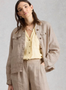 White Stuff Camille Linen Jacket natural Lamisaru