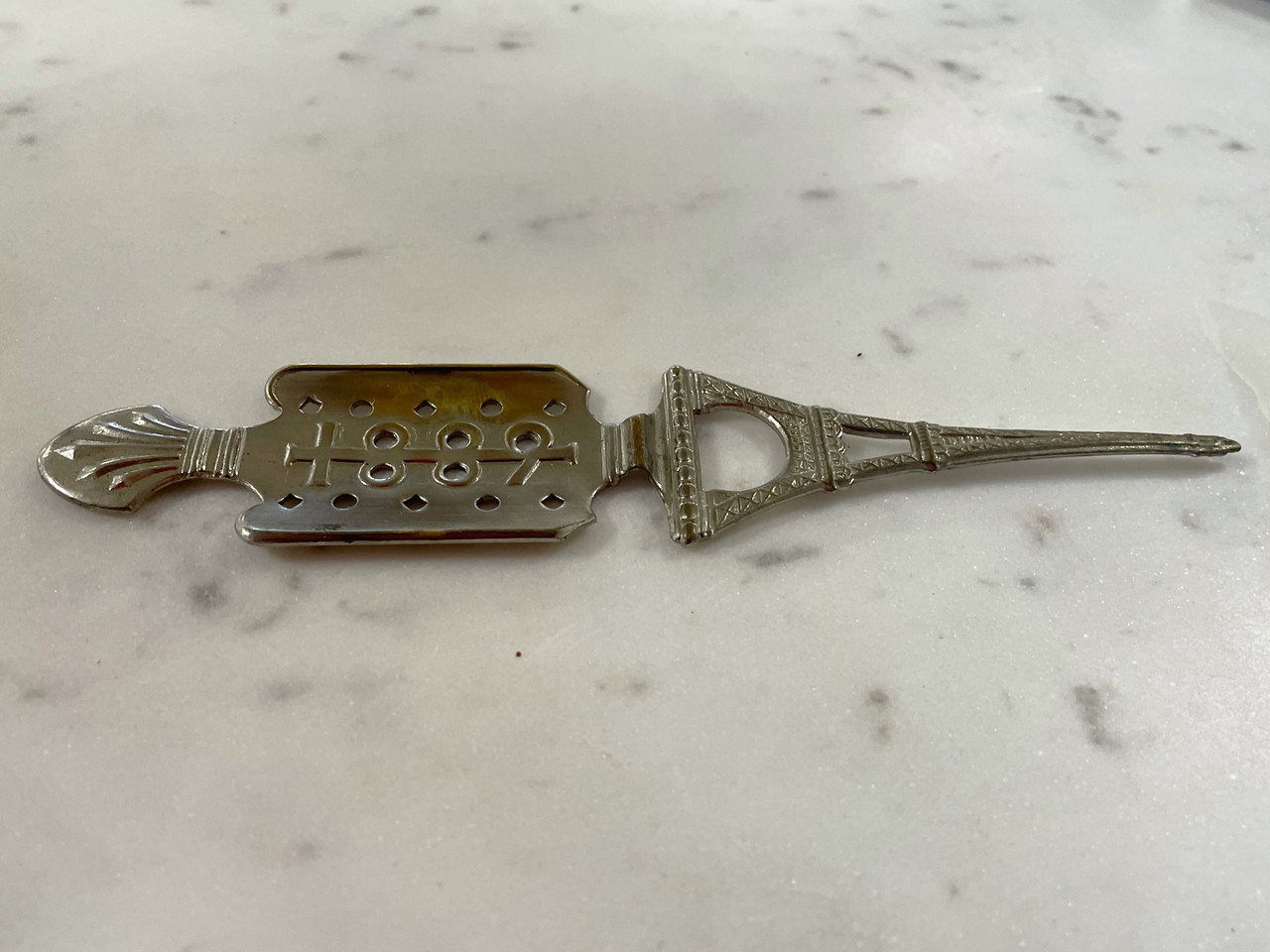 Absinthlöffel 'La Tour Eiffel' Von Bonnecaze – Inklusive 10 Zuckerwürfeln, 16 Cm, Spülmaschinengeeignet