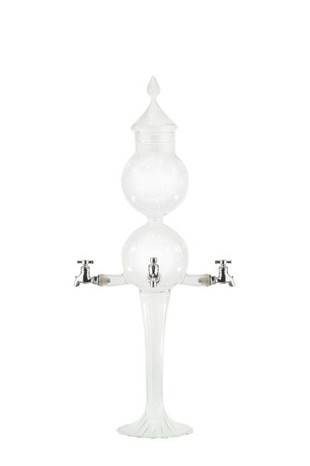 Double Globe Glass Absinthe Fountain, 4 Spout