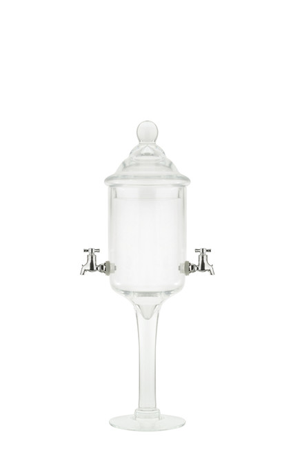 Glass Absinthe Fountain with metal spouts, 2 Spout