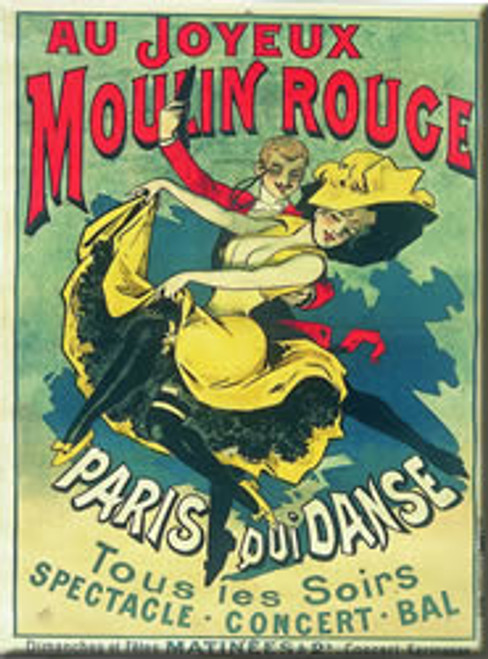 Au Joyeux Moulin Rouge Magnet