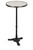 Table de Bistrot en Marbre Blanc avec Base de Fer, 51 cm de Diamètre, Haute de Bar