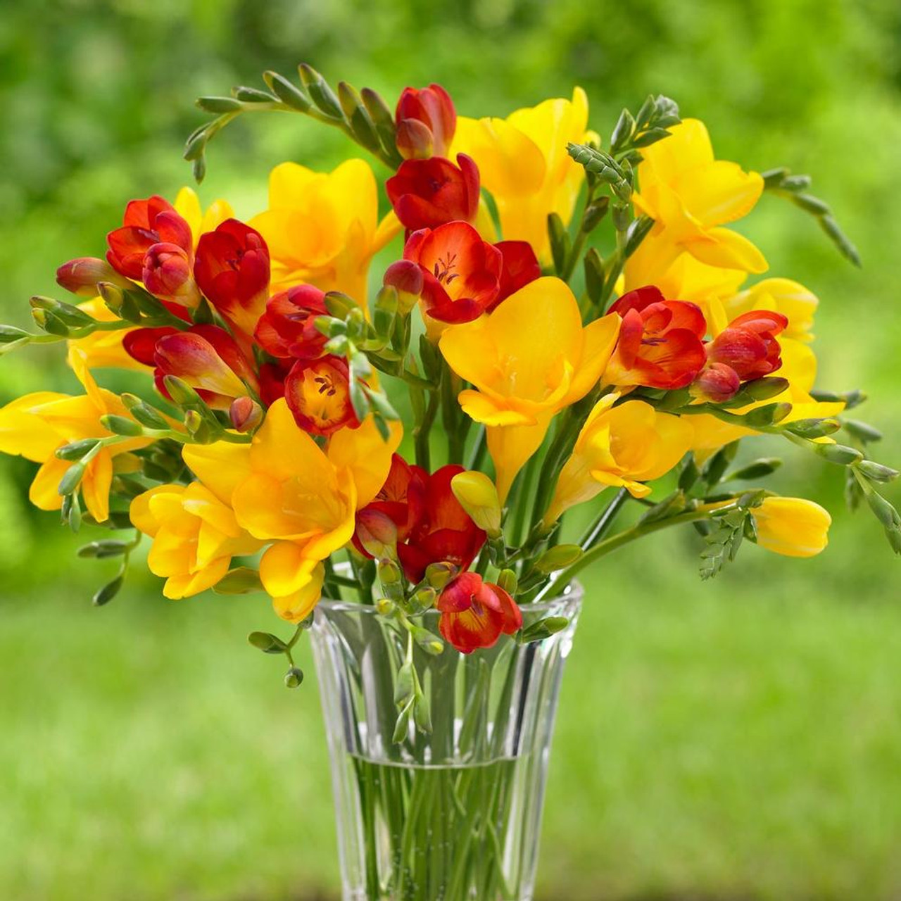 Freesia Single Red & Yellow - 50 corms - Longfield Gardens