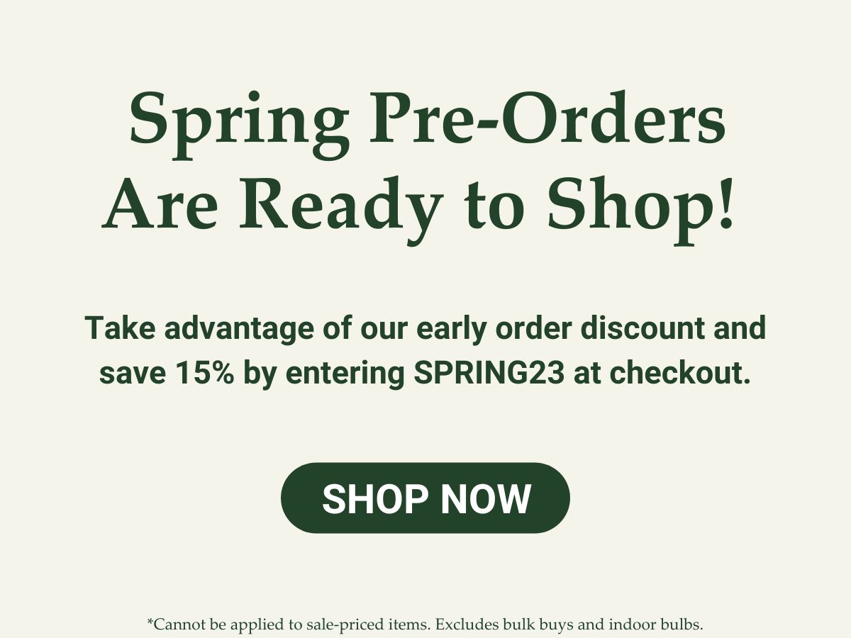 spring pre-orders