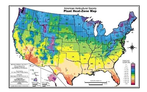 Shifts in Growing Degree Days, Plant Hardiness Zones and Heat