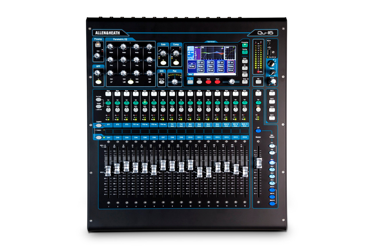 ランボー ALLEN&HEATH Qu-16 デジタルミキサー ライブやスタジオで使えるプロクオリティーのコンパクト・デジタル