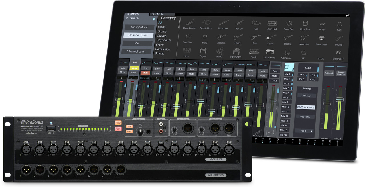 Presonus StudioLive RM16AI - 16-Channel Rack-Mount Digital Mixer