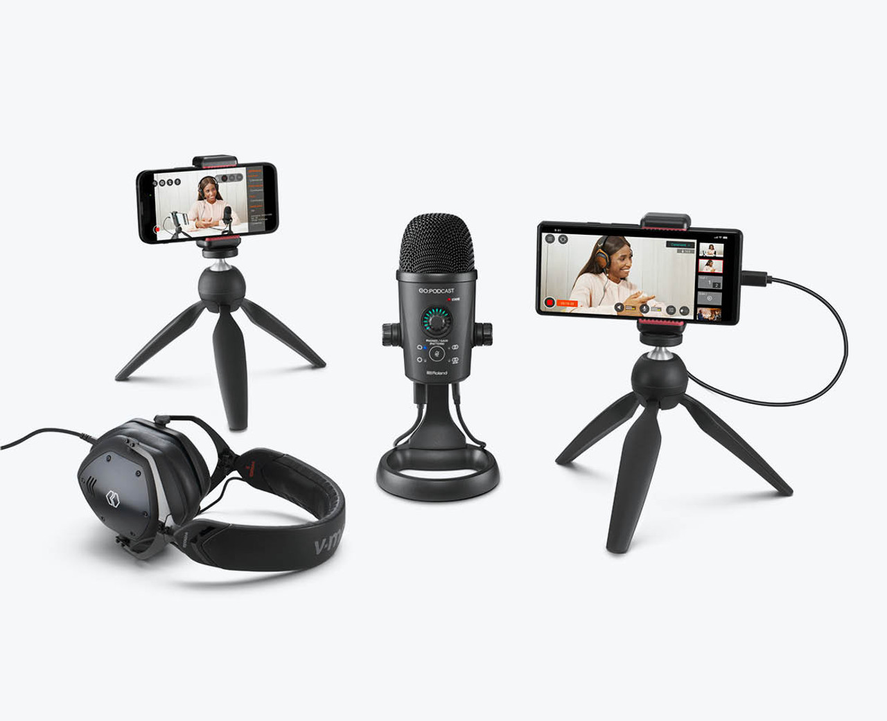 【Roland】GO:PODCAST Amazon.com: Roland GO:Podcast Video Podcasting Studio for