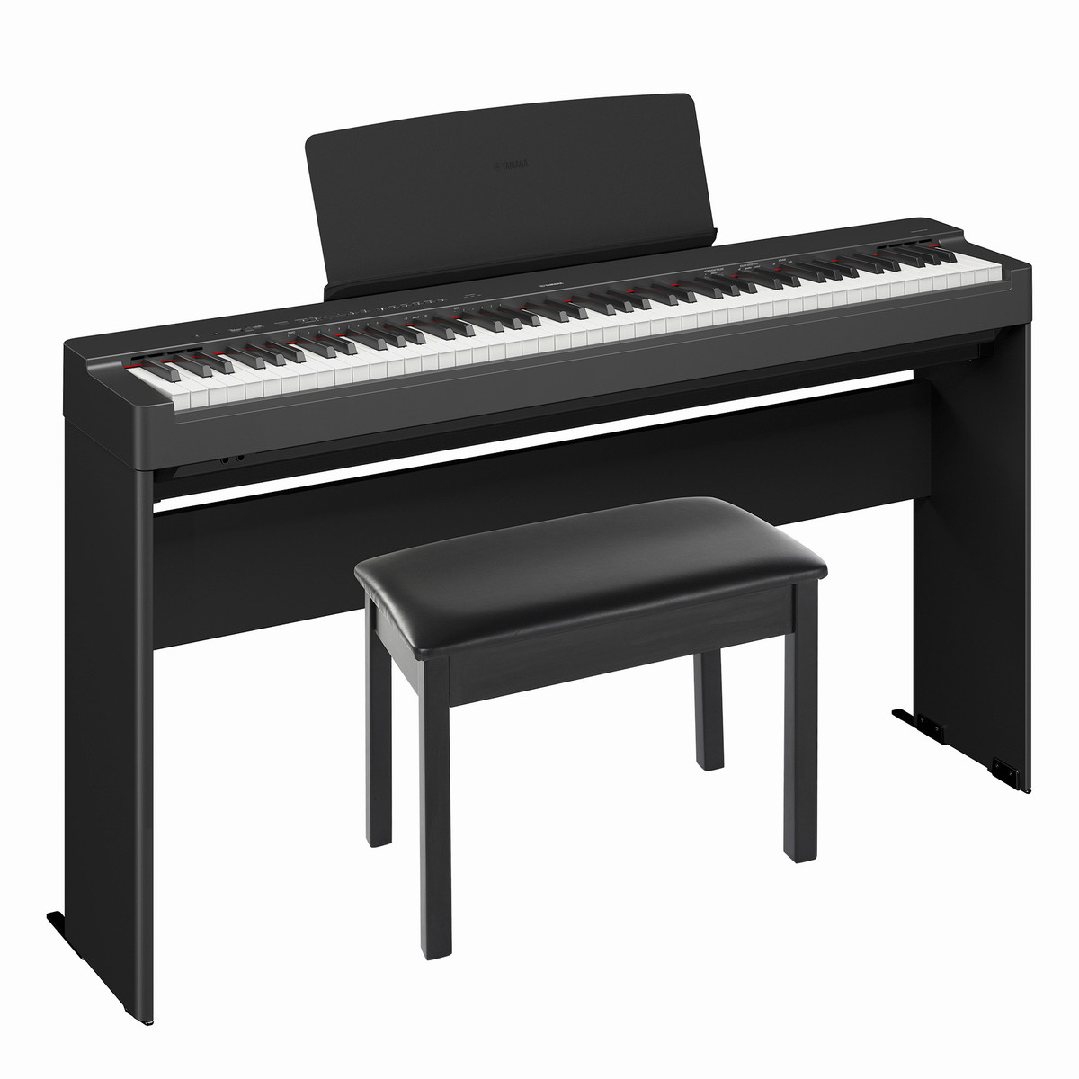 Yamaha P225BLB Deluxe Digital Piano Bundle