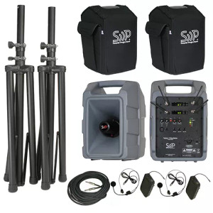 Sound Projections VM-2 - Deluxe Voice Machine VM-2+ with 2 UHF Wireless Headset Systems