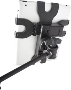 Gator Frameworks GFW-UTL-TBLTMNT - Microphone Stand Mount and Adjustable Tray for iPad 2 and Other Tablet Devices