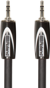 Roland Black Series Interconnect Cable - 5ft Interconnect Cable, 3.5mm TRS-3.5mm TRS, Balanced Roland Black Series Interconnect Cable - 5ft Interconnect Cable, 3.5mm TRS-3.5mm TRS, Balanced