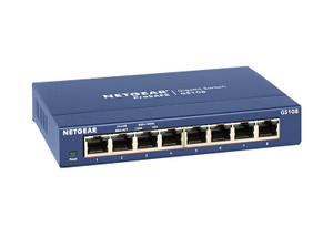 Netgear GS108 - 8-Port Gigabit Ethernet Unmanaged Switch Netgear GS108 - 8-Port Gigabit Ethernet Unmanaged Switch