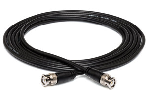 Hosa BNC-58-110- 50-ohm Coaxial Cable, BNC to BNC, 10ft