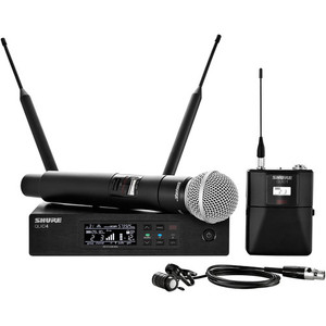 Shure QLXD124/85 Bodypack and Vocal Combo System with WL185 and SM58 (G50)