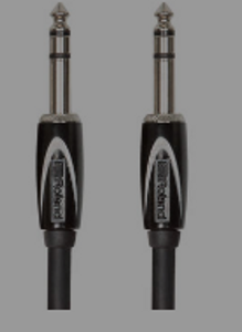 Roland Black Series 5ft Interconnect Cable, 1/4" TRS-­1/4" TRS, Balanced