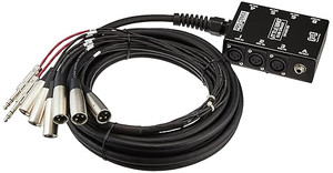 Hosa SH-6X2-30 - Pro-Conex Little Bro' Sub Snake, Hosa 6 x XLR Sends and 2 x 1/4 in TRS Returns, 30 ft Hosa SH-6X2-30 - Pro-Conex Little Bro' Sub Snake, Hosa 6 x XLR Sends and 2 x 1/4 in TRS Returns, 30 ft