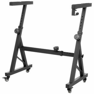 Pearl malletSTATION KEYBOARD AND CONTROLLER STAND w/WHEELS AND HEADPHONE HOOK