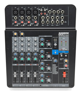 Samson MixPad MXP124FX - 12-Input Analog Stereo Mixer with Effects and USB