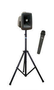 Anchor Audio MegaVox 2 System X1 - WH- AnchorAIR and AnchorLINK, 1 wireless handheld microphone, and 1 speaker stand