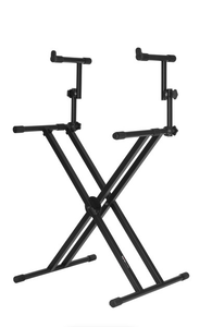 Gator Frameworks GFW-KEY-5100X - Deluxe 2 Tier Adjustable "X" Style Keyboard Stand