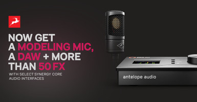 GEAR UP NOW - Get a FREE Mic, DAW & FX Bundle from Antelope Audio GEAR UP NOW - Get a FREE Mic, DAW & FX Bundle from Antelope Audio