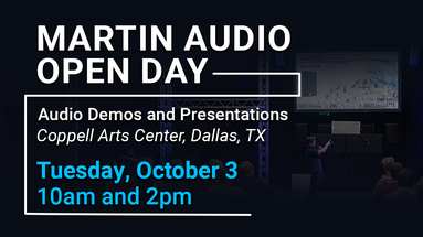 Elevate School Sound: Join Us at Martin Audio Open Day Elevate School Sound: Join Us at Martin Audio Open Day