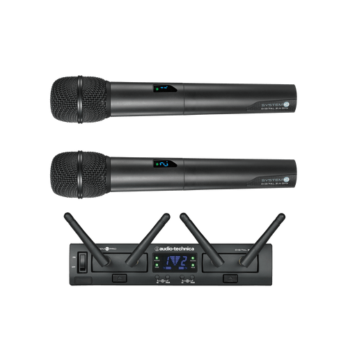 Audio-Technica System 10 PRO Digital Wireless - Dual Rack-Mount Wireless with Two Handheld Mics