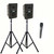 Anchor Audio Go Getter 2 Deluxe AIR Package with Wireless Companion Speaker, Wireless Handheld Transmitter, and Speaker Stands