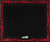Gator GP-DRUMRUG-BK - Black Drum Rug with Red Gator Skin Trim and Logo - 6.5' X 5.5'