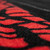 Gator GP-DRUMRUG-BK - Black Drum Rug with Red Gator Skin Trim and Logo - 6.5' X 5.5'