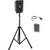 Anchor Audio GG2-System 1-LM- AnchorLINK, and one wireless beltpack transmitter with lapel microphone and one speaker stand