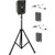 Anchor Audio GG2-System 2-HBM- AnchorLINK, and two wireless belt pack transmitters with headband microphones, and one speaker stand