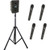 Anchor Audio GG2-System X4-H-AnchorAIR and AnchorLINK, four wireless handheld microphones, and one speaker stand