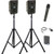 Anchor Audio GG2-COMP2-HLM - Go Getter 2 Pair, AnchorLink, one wireless handheld microphone, 1 wireless belt pack transmitter with lapel microphone, two speaker stands, and one SPEAKON companion speaker cable