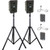Anchor Audio GG2-COMP2-CM - Go Getter 2 Pair, AnchorLink, two wireless belt pack transmitters with collar microphones, two speaker stands, and one SPEAKON companion speaker cable