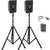 Anchor Audio GG2-AIR X1-LM - Go Getter 2 Pair, AnchorAIR and AnchorLINK, and one wireless belt pack transmitter with lapel microphone, and two speaker stands
