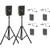 Anchor Audio GG2-AIR X4-HBM - Go Getter 2 Pair, AnchorAIR and AnchorLINK, four wireless belt pack transmitters with headband microphones, and two speaker stands