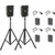 Anchor Audio GG2-AIR X4-LM - Go Getter 2 Pair, AnchorAIR and AnchorLINK, four wireless belt pack transmitters with lapel microphones, and two speaker stands