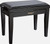 Roland RPB-200PE- Single Piano Bench, No Storage, Vinyl Seat, Polished Ebony