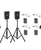 Anchor Audio GG2-AirFlex XR4-HBM - Go Getter 2 Pair, AnchorAIR and AnchorLINK, and four wireless belt pack transmitters with headband microphones and two speaker stands