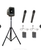 Anchor Audio MegaVox 2 System 4 - HCM- AnchorLINK, 2 wireless handheld microphones, 2 wireless belt pack transmitters with collar microphones, and 1 speaker stand