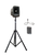Anchor Audio MegaVox 2 System X2 - HCM- AnchorAIR and AnchorLINK, 1 wireless handheld microphone,  1 wireless belt pack transmitter with collar microphone, and 1 speaker stand
