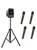 Anchor Audio MegaVox 2 System X4 - WH- AnchorAIR and AnchorLINK, 4 wireless handheld microphones, and 1 speaker stand