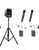 Anchor Audio MegaVox 2 System X4 - HBM- AnchorAIR and AnchorLINK, 2 wireless handheld microphones, and 2 wireless belt pack transmitters with headband microphones,  and 1 speaker stand
