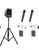 Anchor Audio MegaVox 2 System X4 - HLM- AnchorAIR and AnchorLINK, 2 wireless handheld microphones, and 2 wireless belt pack transmitters with lapel microphones,  and 1 speaker stand